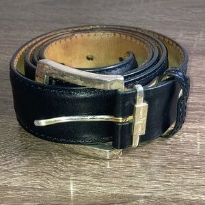 Pre Owned Mens Links & Kings ITALIAN SMOOTH Black Belt Size 40